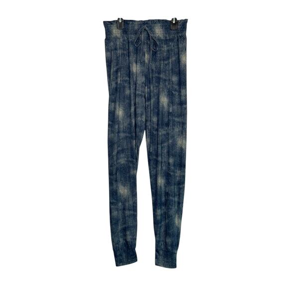 Thrill 94 blue cream tie dye pull on lounge pants size Medium - Picture 1 of 7
